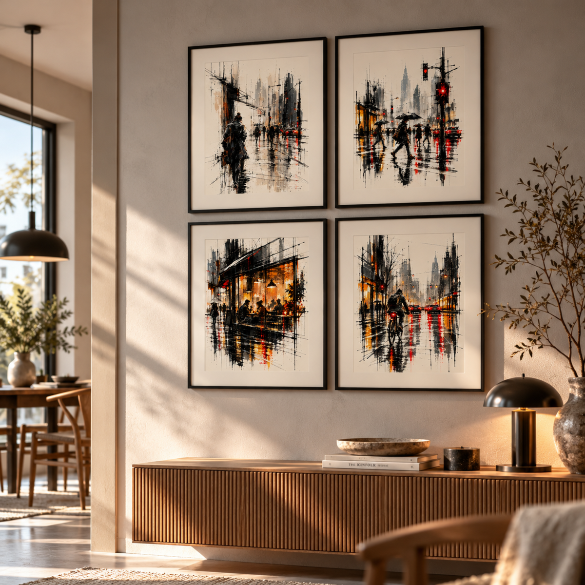 URBAN RAIN — SET OF FOUR