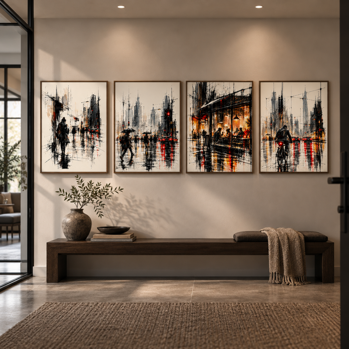 URBAN RAIN — SET OF FOUR