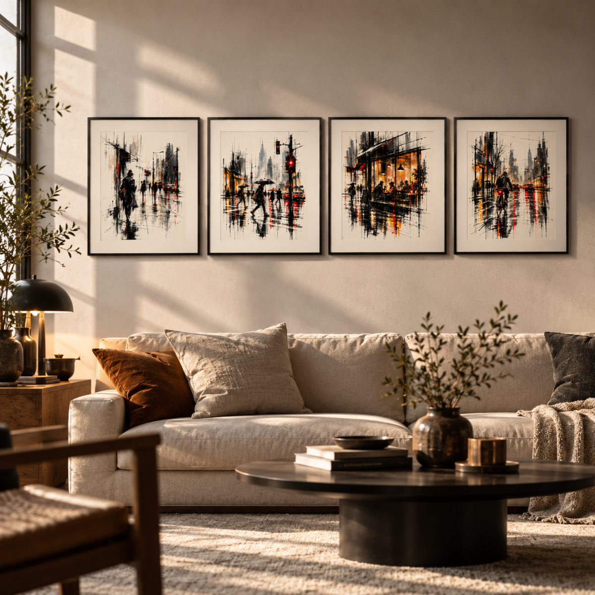 URBAN RAIN — SET OF FOUR