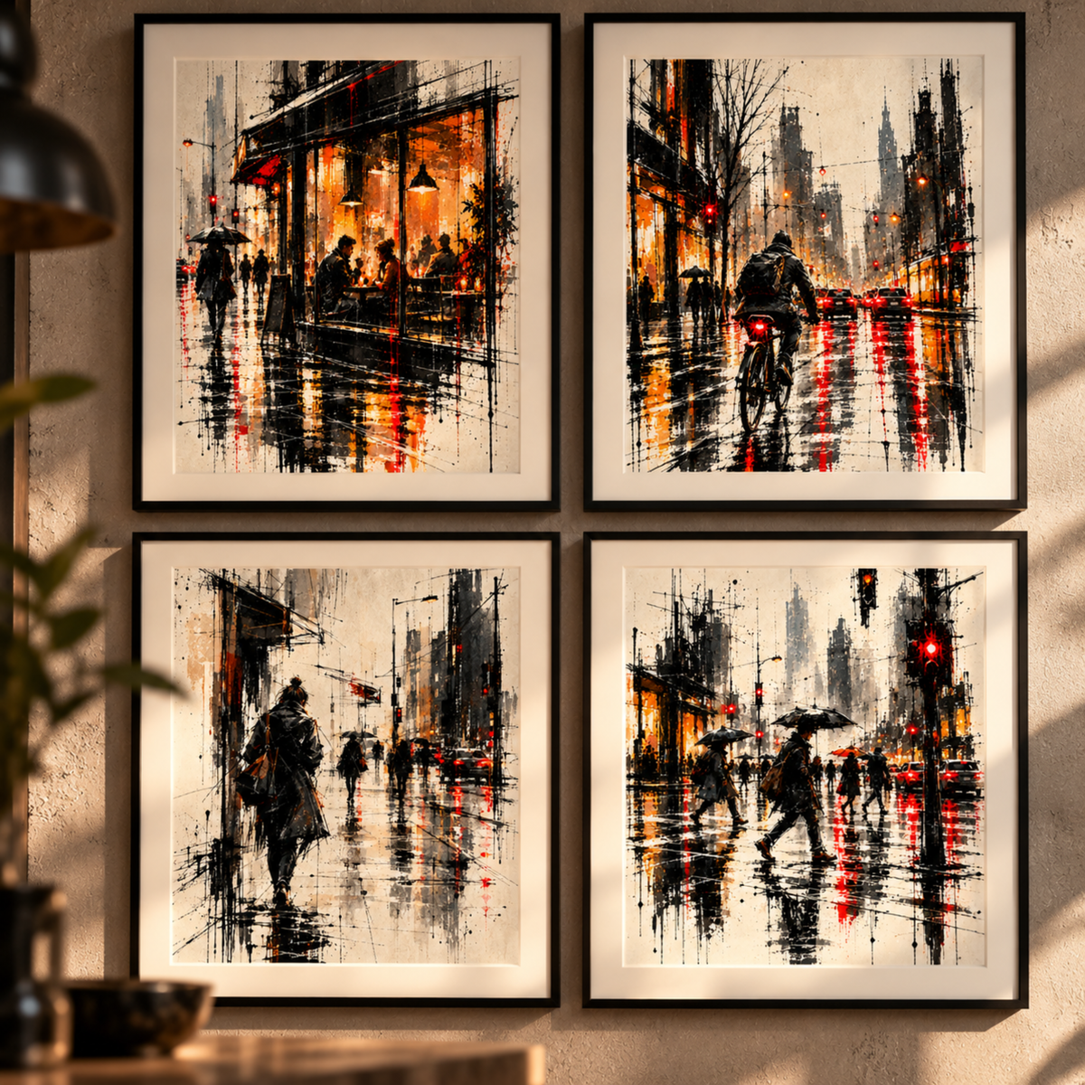 URBAN RAIN — SET OF FOUR