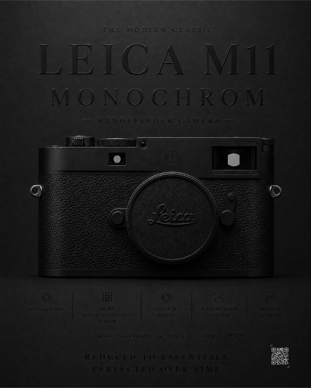Leica M11 Monochrom digital wall art by Darkframe