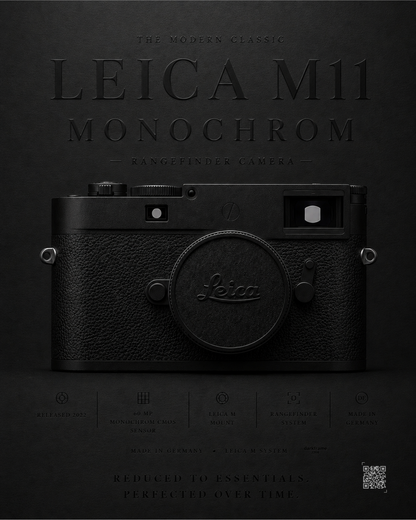 Leica M11 Monochrom digital wall art by Darkframe