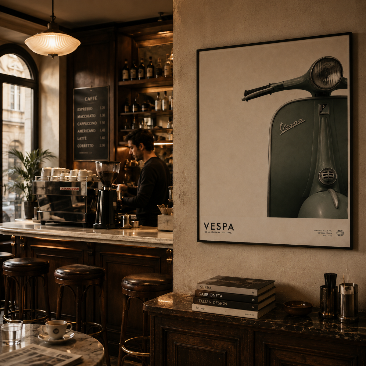 VESPA — ICONA ITALIANA wall art by Darkframe