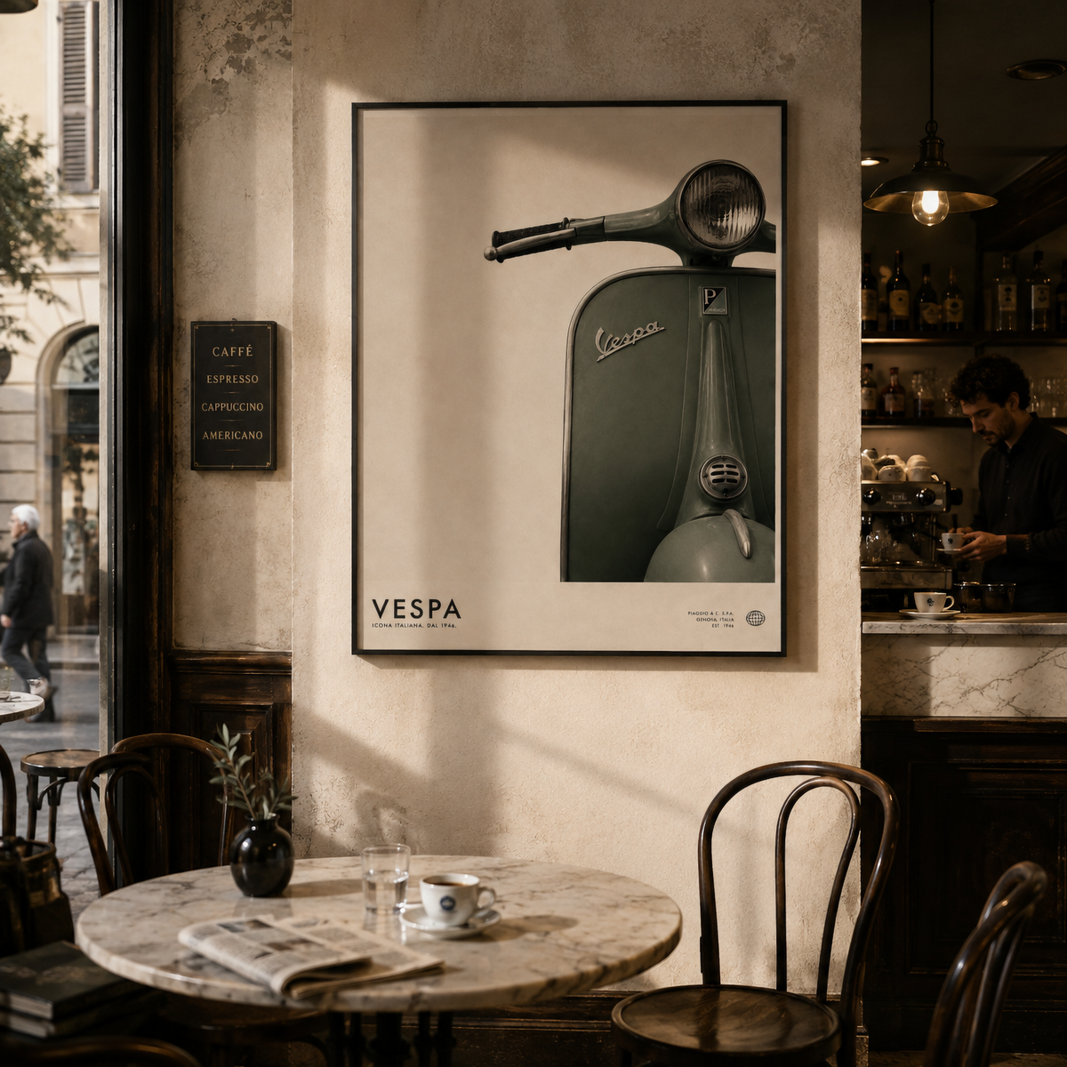 VESPA — ICONA ITALIANA wall art by Darkframe