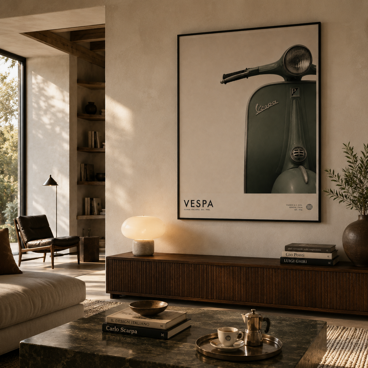 VESPA — ICONA ITALIANA wall art by Darkframe