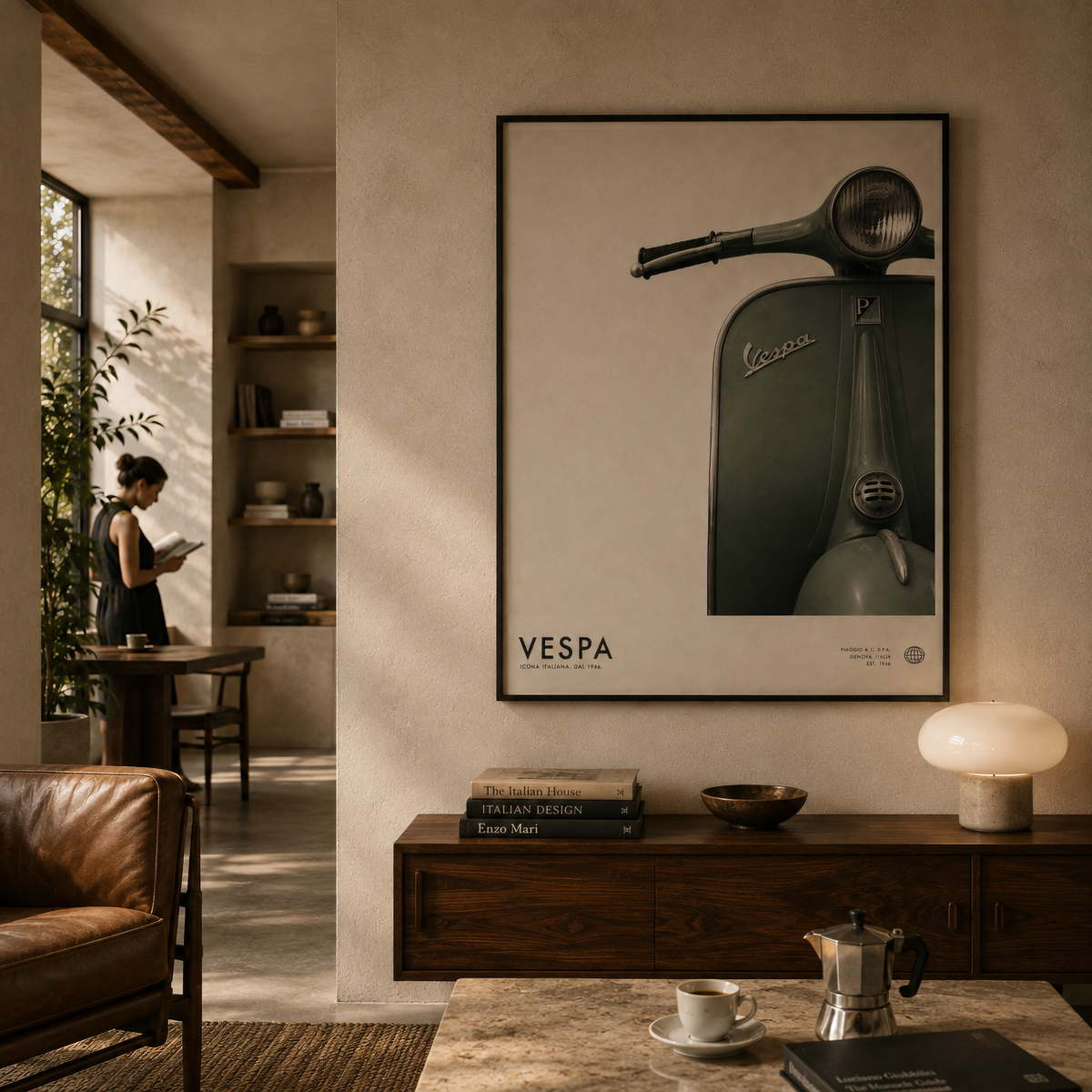 VESPA — ICONA ITALIANA wall art by Darkframe