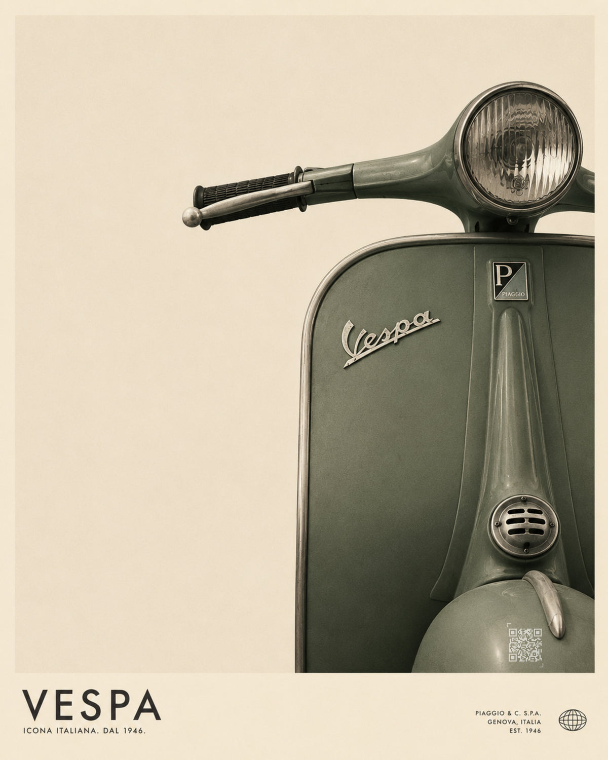VESPA — ICONA ITALIANA digital wall art by Darkframe