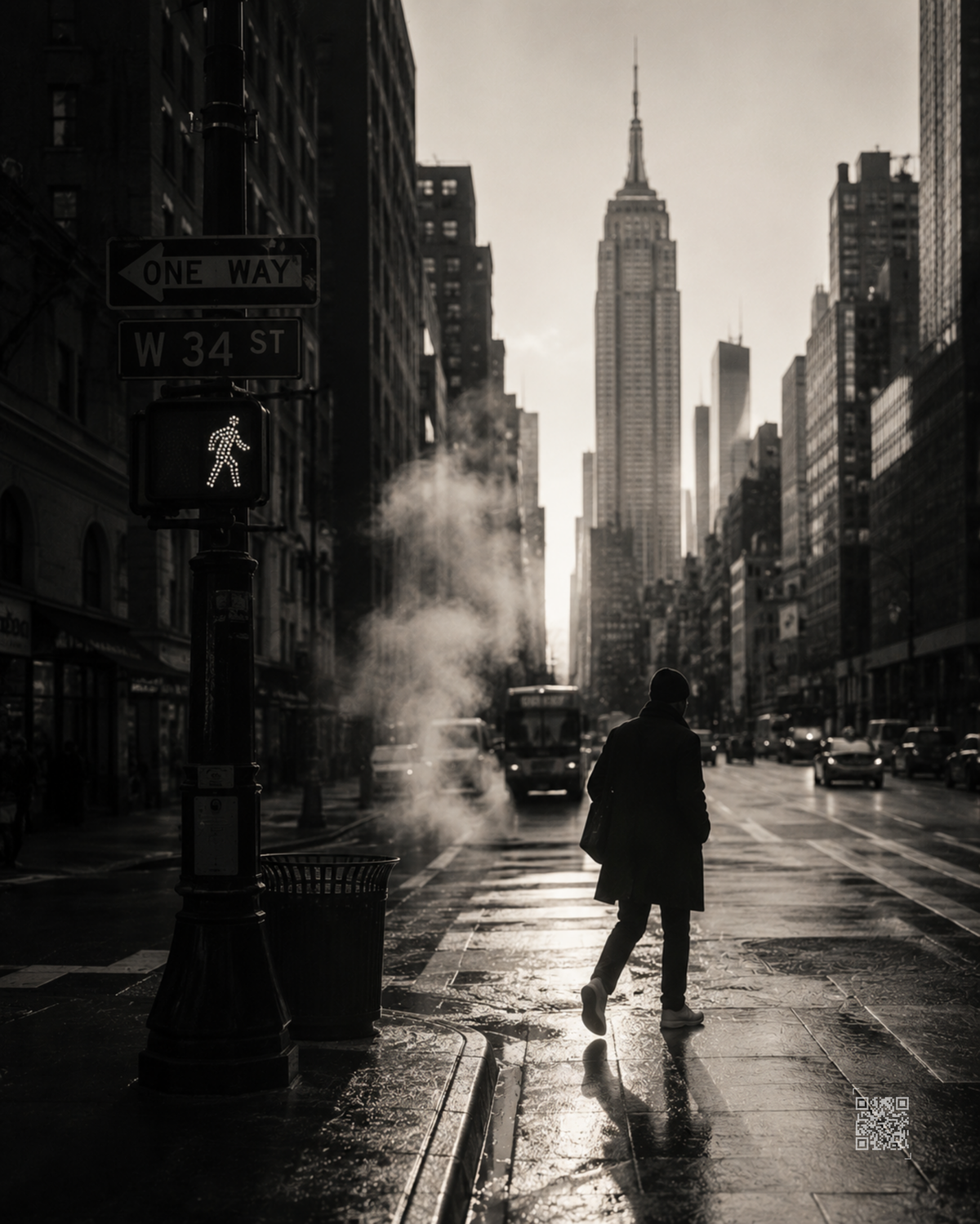 New York Morning digital wall art by Darkframe