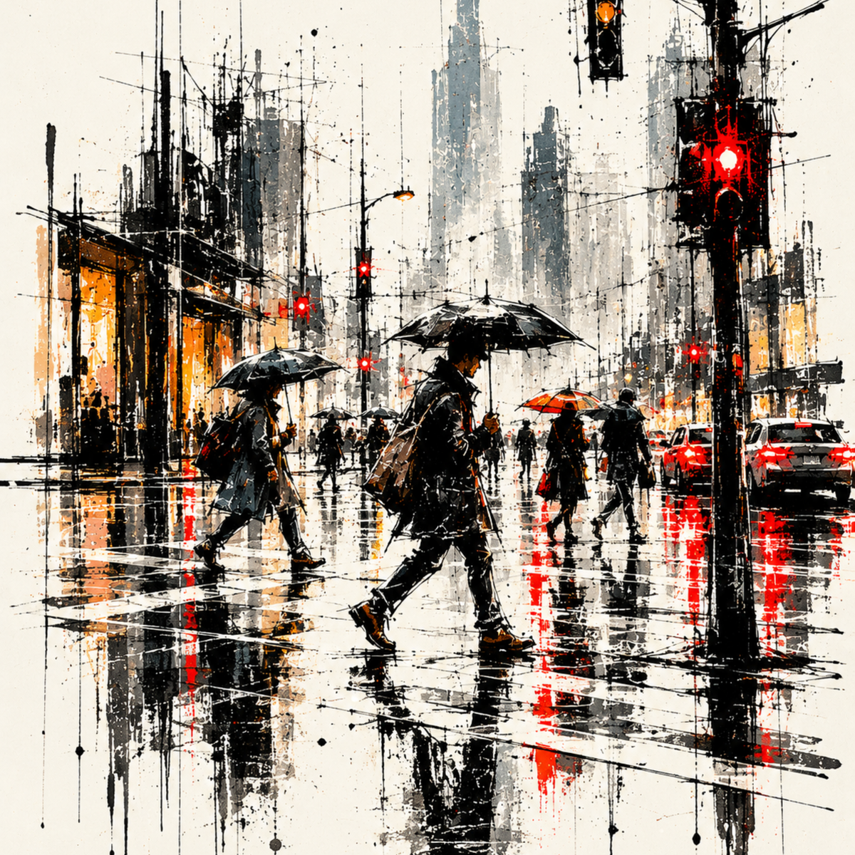 URBAN RAIN — SET OF FOUR