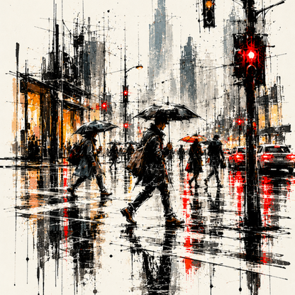 URBAN RAIN — SET OF FOUR