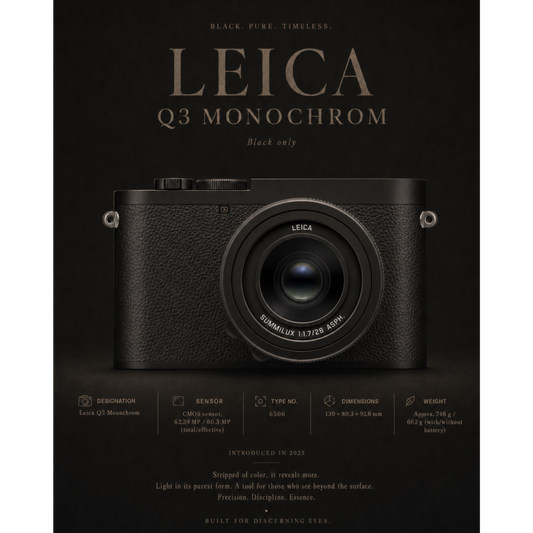 Leica Q3 Monochrom — Canvas Edition