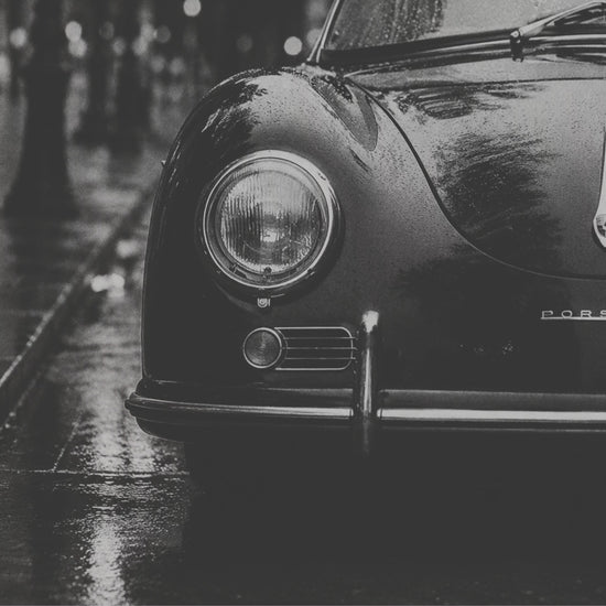 Porsche 356 black — automotive artwork by Darkframe