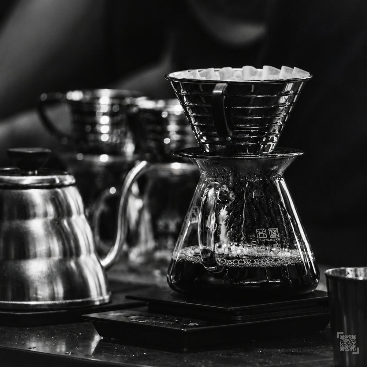 Black and white coffee photography from After the Pour