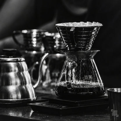 Black and white coffee photography from After the Pour