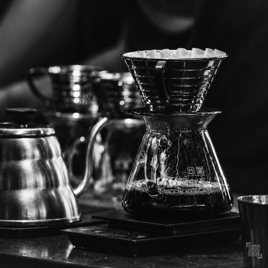 Black and white coffee photography from After the Pour